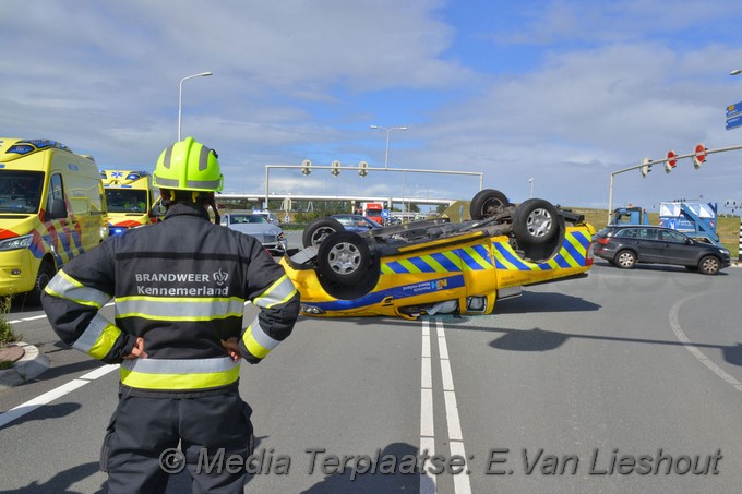 Mediaterplaatse ongeval a9 weginspecteur gewond 0001Image00001