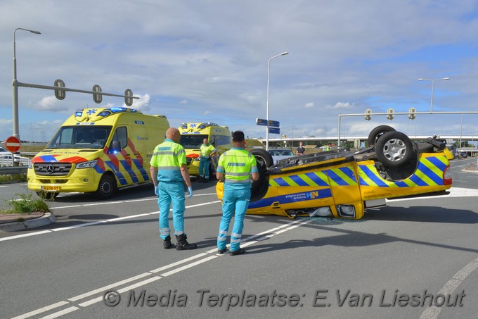 Mediaterplaatse ongeval a9 weginspecteur gewond 0001Image00006