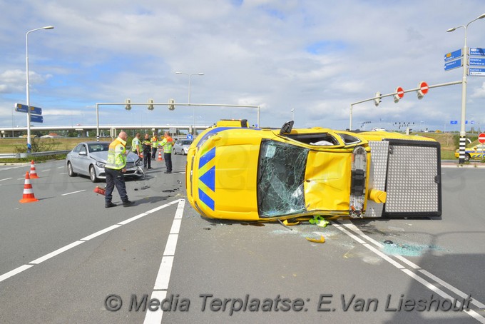 Mediaterplaatse ongeval a9 weginspecteur gewond 0001Image00013