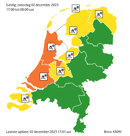 waarschuwing land 0 new